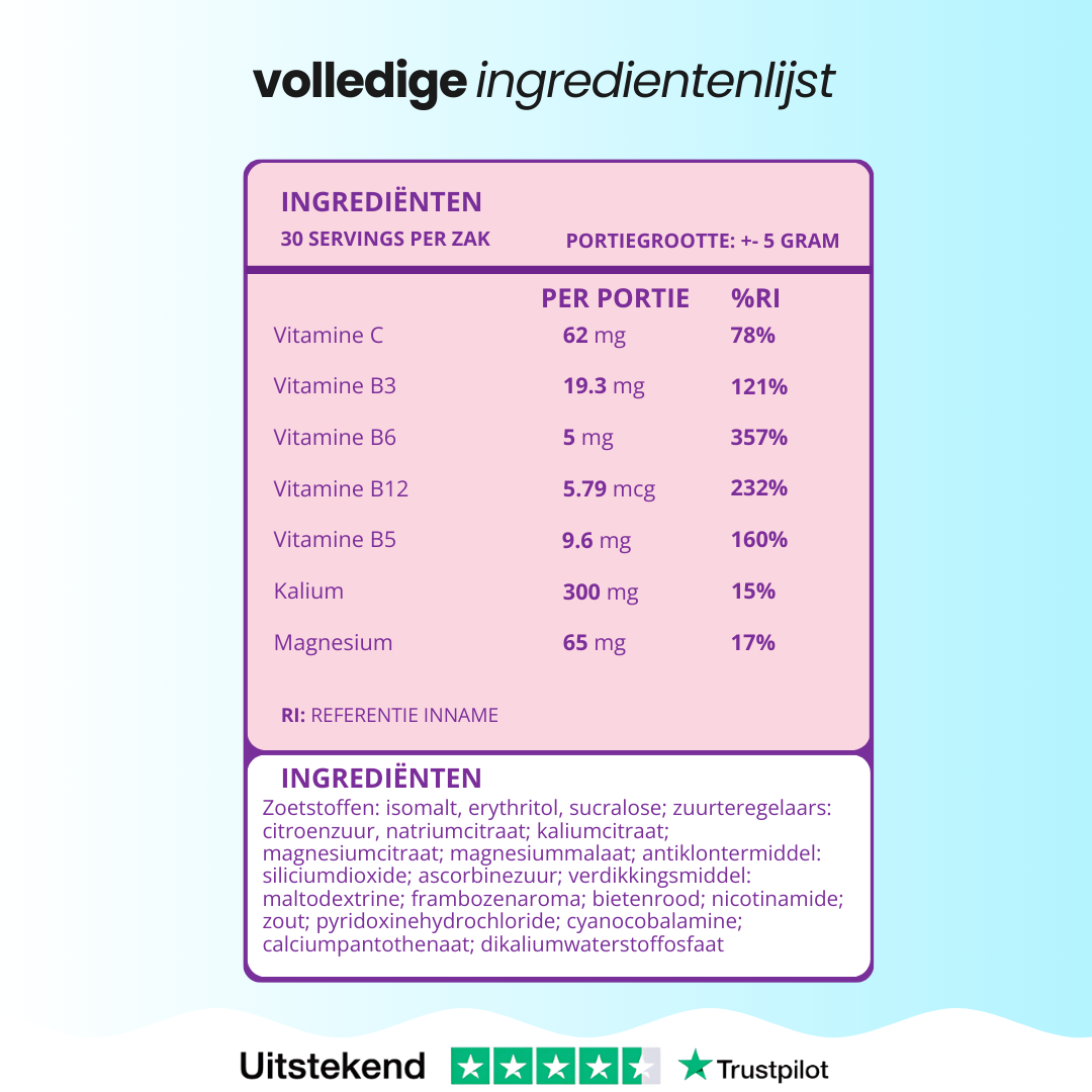 Alua ™ Energie & Hydratatie Elektrolyten